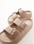 Фото #4 товара Truffle Collection double strap rubber footbed sandals in brown