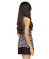 Фото #5 товара Women's Zebra-Print Button-Front Sleeveless Top