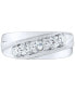 Men's Lab Grown Diamond Diagonal Band (1 ct. t.w.) in 10k Gold