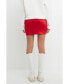 Фото #3 товара Women's Solid Satin Fit Mini Skirt