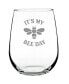 Фото #1 товара Bee Day Happy Birthday Gifts Stem Less Wine Glass, 17 oz