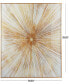 Фото #4 товара by Cosmopolitan Porcelain Radial Starburst Framed Wall Art with Gold-Tone Aluminum Frame, 39.50" x 2" x 39.50"