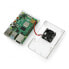 Фото #7 товара Case justPi for Raspberry Pi 4B with fan - transparent