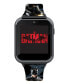 ფოტო #1 პროდუქტის Unisex Black Silicone Strap Smart Watch