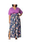 ფოტო #1 პროდუქტის Plus Size Havana Colorblocked Maxi Dress