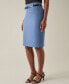 ფოტო #7 პროდუქტის Women's Belted High-Waisted Pencil Skirt