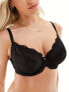 Ann Summers Fuller Bust Sexy Lace non padded plunge bra in black