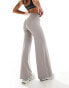 Фото #3 товара Tala Dayflex high waisted wide leg flared yoga pant in taupe