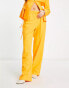 Vero Moda X Joann Van Den Herik tailored wide leg trouser co-ord in orange