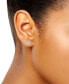 ფოტო #10 პროდუქტის Cubic Zirconia Initial Stud Earrings, Created for Macy's