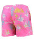 ფოტო #2 პროდუქტის Men's Pink Ohio State Buckeyes Neon Floral Swim Trunks