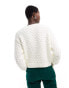 Monki textured knit cardigan in soft white