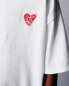 Embroidered heart t-shirt
