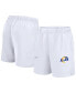 Men's White Los Angeles Rams Blitz Victory Performance Shorts