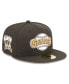Фото #1 товара Men's Black San Francisco Giants 50th Anniversary Wheat Undervisor 59FIFTY Fitted Hat
