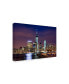 David Ayash Dusk Over Downtown Canvas Art - 19.5" x 26"