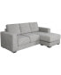 Elizabeth 85" Stain-Resistant Fabric Reversible Sofa Chaise Sectional - фото #1