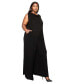 Фото #3 товара Plus Size Olson Wide Leg Pocket Jumpsuit