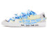 【定制球鞋】 Nike Blazer Low 冰裂纹 解构鞋带 卡通鞋带扣 手绘喷绘 低帮 板鞋 男款 蓝白 / Кроссовки Nike Blazer Low DN2158-101