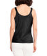 NIC+ZOE Women's Crepe CAMI top Black Onyx Size XS