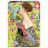 EDUCA 1000 Pieces Lady With Fan Gustav Klimt Puzzle