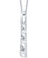 ფოტო #2 პროდუქტის Diamond Three Stone 18" Pendant Necklace (1 ct. t.w.) in 14k White Gold
