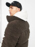 Columbia Puffect sherpa puffer jacket in brown Exclusive at ASOS