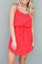 Фото #1 товара Adelyn Rae Red Drawstring Sheath Dress Sz L $129