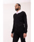 ფოტო #3 პროდუქტის Men's Modern Lightweight Knit Shacket Sweater