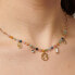 Фото #3 товара Decent Gold Plated Necklace with Chakra Beads and Charms BHKN083