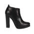 Фото #1 товара Lucchese Smooth Calf Round Toe Booties Womens Black Dress Boots BL7014