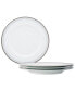 Silver Colonnade 4 Piece Dinner Plate Set, Service for 4