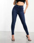 ASOS DESIGN Hourglass push up skinny jean in blue - MBLUE