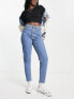 Фото #4 товара Levi's high waisted mom jeans in light wash