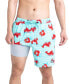 ფოტო #1 პროდუქტის Men's Oh Buoy 2N1 Lobster Print Volley 7" Swim Shorts