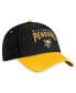 Фото #3 товара Головной убор Fanatics мужской черно-золотой Pittsburgh Penguins Fundamental 2-Tone Flex Hat
