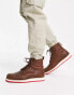 Фото #6 товара Levi's Jax Lux leather lace up boot with red tab in brown