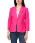 ფოტო #1 პროდუქტის Women's Linen-Blend 3/4 Sleeve Single-Button Blazer