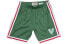 Фото #1 товара Баскетбольные шорты Mitchell&Ness Swingman в стиле фанатов, зеленые, для пары