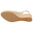 Фото #5 товара VANELi Gardy Wedge Womens Beige Casual Sandals 308705