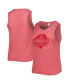 Фото #1 товара Women's Red Los Angeles Angels Plus Size High Neck Tri-Blend Tank Top