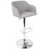 Daniella Adjustable Barstool with Swivel in Light