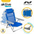 Фото #5 товара Садовый стул AKTIVE Пляжный складной Синий 48 x 90 x 60 см (2 штуки)