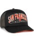 Men's Black San Francisco Giants Backhaul Foam Trucker Snapback Hat