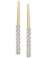ფოტო #3 პროდუქტის Diamond Threader Earrings (1/6 ct. t.w.) in 14k Gold, Created for Macy's
