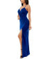 ფოტო #11 პროდუქტის Juniors' High-Slit Gown