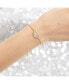 ფოტო #3 პროდუქტის Sanrio Officially Licensed Authentic Pave Hello Kitty Face Lariat Bracelet