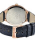 Women's Lugano Swiss Quartz Blue Leather Watch 35mm