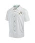 Фото #2 товара Men's White Seattle Seahawks Tide Breaker IslandZone Camp Button-Up Shirt