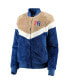 Фото #3 товара Women's Royal, Cream Philadelphia 76ers Riot Squad Sherpa Full-Snap Jacket